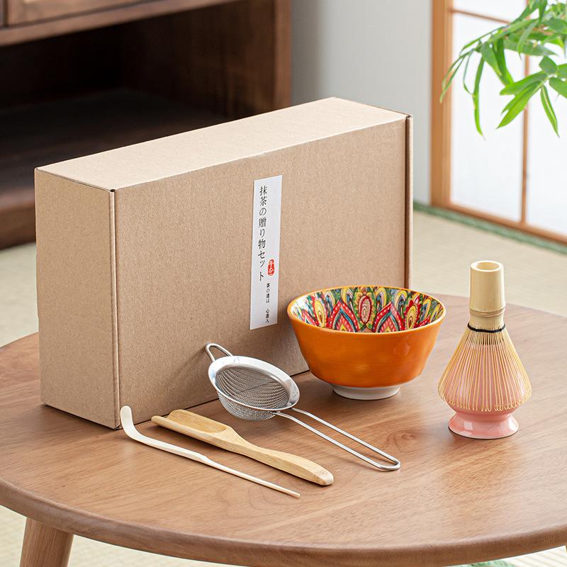 Matcha set new matcha set mixer Baibenli tea ji Japanese tea-making utensils ceramic matcha tool gift box