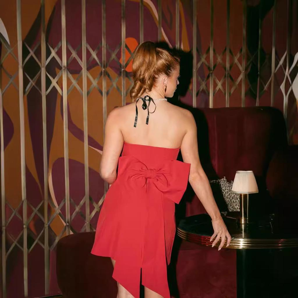 IHUASU Rochie Sexy cu Volan Rochie Femei