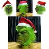Μάσκα Rascal Green Monster The Grinch Με Χριστουγεννιάτικο Καπέλο Για Διασκέδαση Cosplay Ενηλίκων