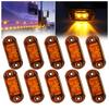 Ygmylandbb Set of LED Side Marker Lamps for Side High for Light and 10-Piece Trucks, 2-LED Markers, Brightness, Waterproof, Trucks, Buses, Trucks,