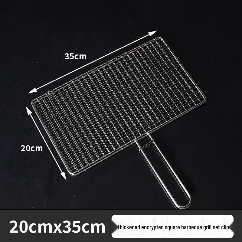 ZISIZ Stainless Steel BBQ Fish & Vegetable Grill Basket