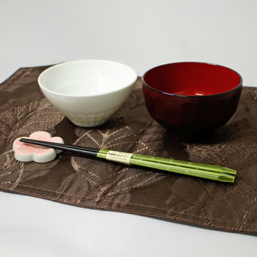 Ishida Chopsticks, Japanese Sweets, Matcha Green, Pentagonal Design, 23cm