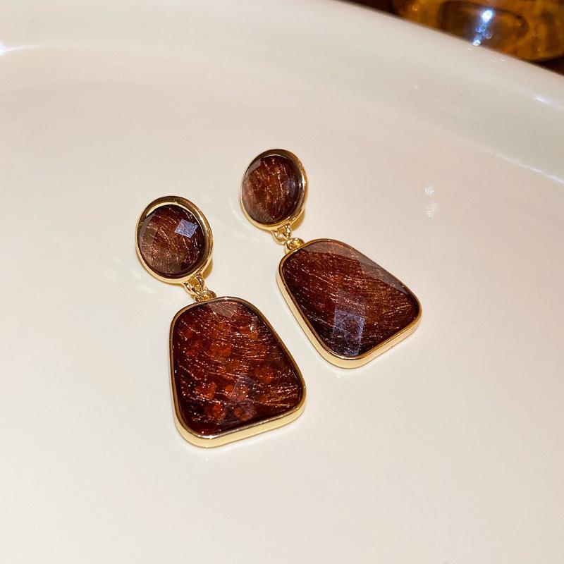 European and American Exaggerated Diamond-encrusted Flower Bow Fringed Earrings Personalized Earrings Internet Celebrity Temperament Earrings