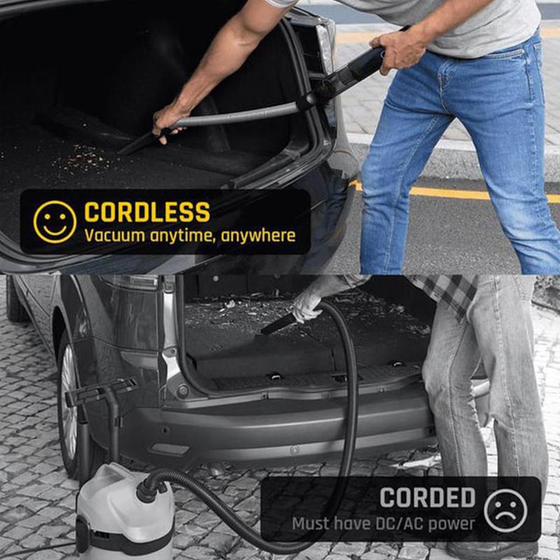 Car Vacuum Portable 200W Cordless Cleaner Small For Car Lightweight Cordless Powerful Car Vacuum 19000Pa With Cord Bag
