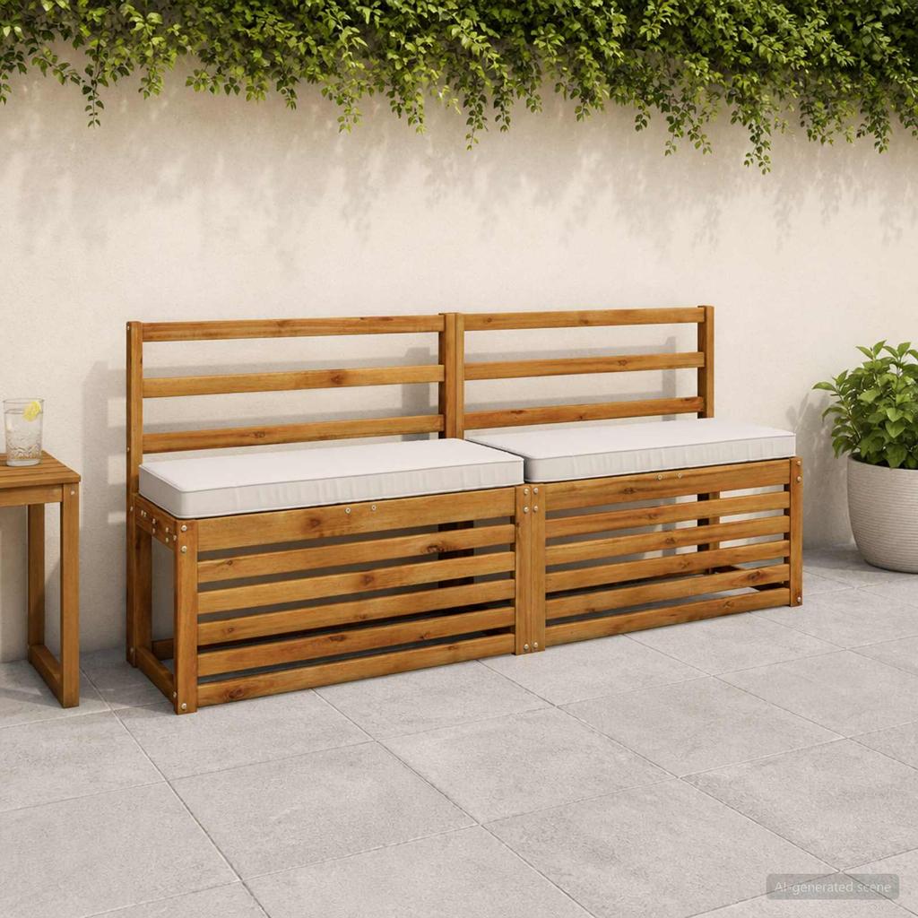 1 piece VUGHT bench cushion 100percent polyester white 60 x 30 x 5 cm