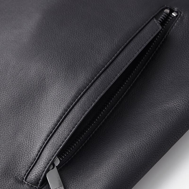 Shanshan Men's Business Casual Genuine Leather Jacket