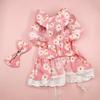 Summer Dog Dress Cute Bow Hairpin Puppy Skirt Breathable Bow-knot Lace Princess Dress Pet Cat Two-legged Clothing Puppy Costume