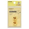 KIYOHARA Sankokko Metal Loop End 2 Pieces Diameter 15mm Gold SUN90-27