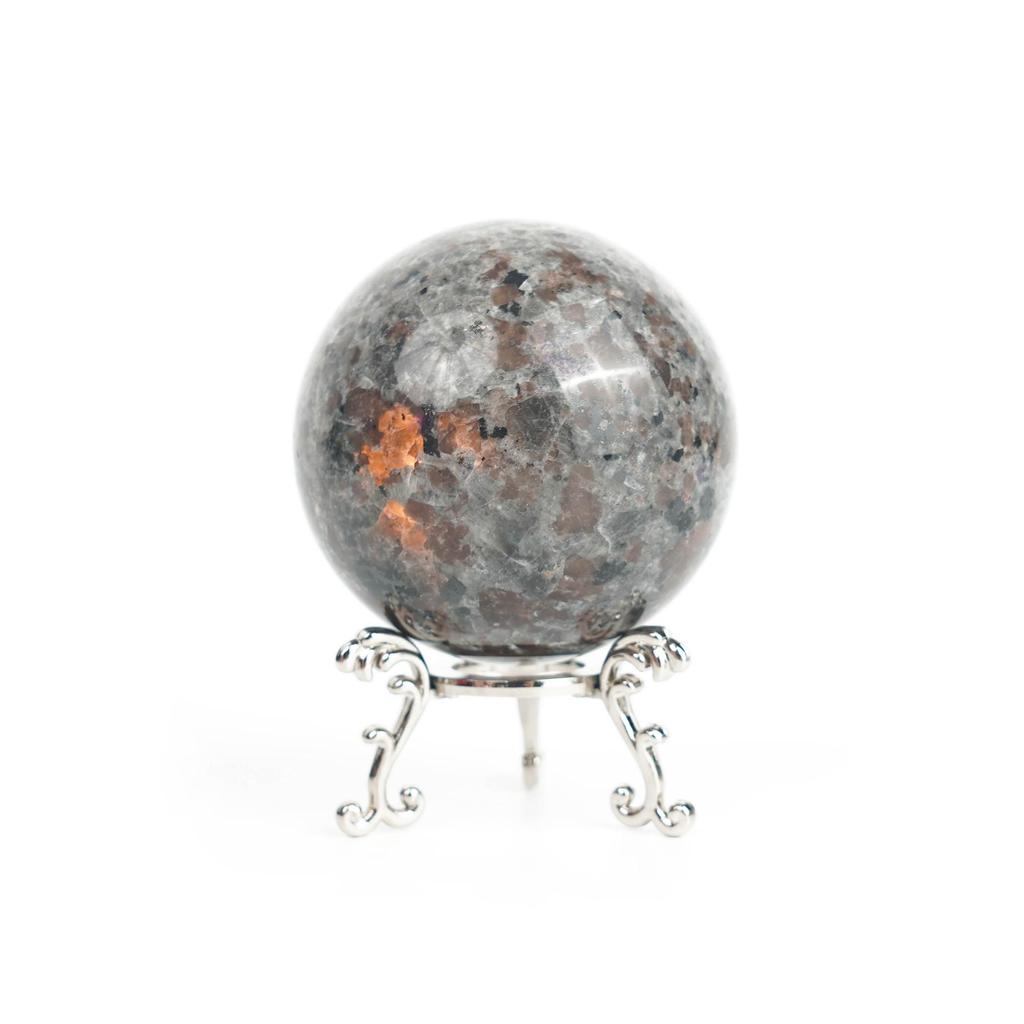 Cross-border Natural Crystal Ball with Multi-Gem Raw Stone Polished for Home Office Feng Shui Decor.