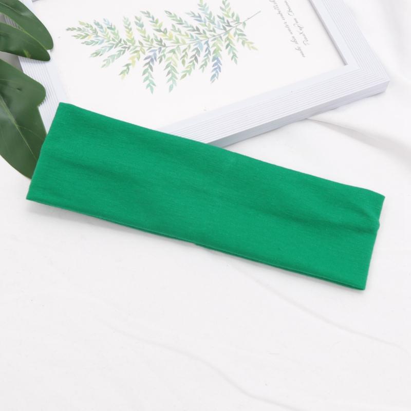 Cotton Solid Color Sports Headbands Gym Running Yoga Sweat Hair Bands High Elastic Makeup Women Tennis Hairband Hair Accessories