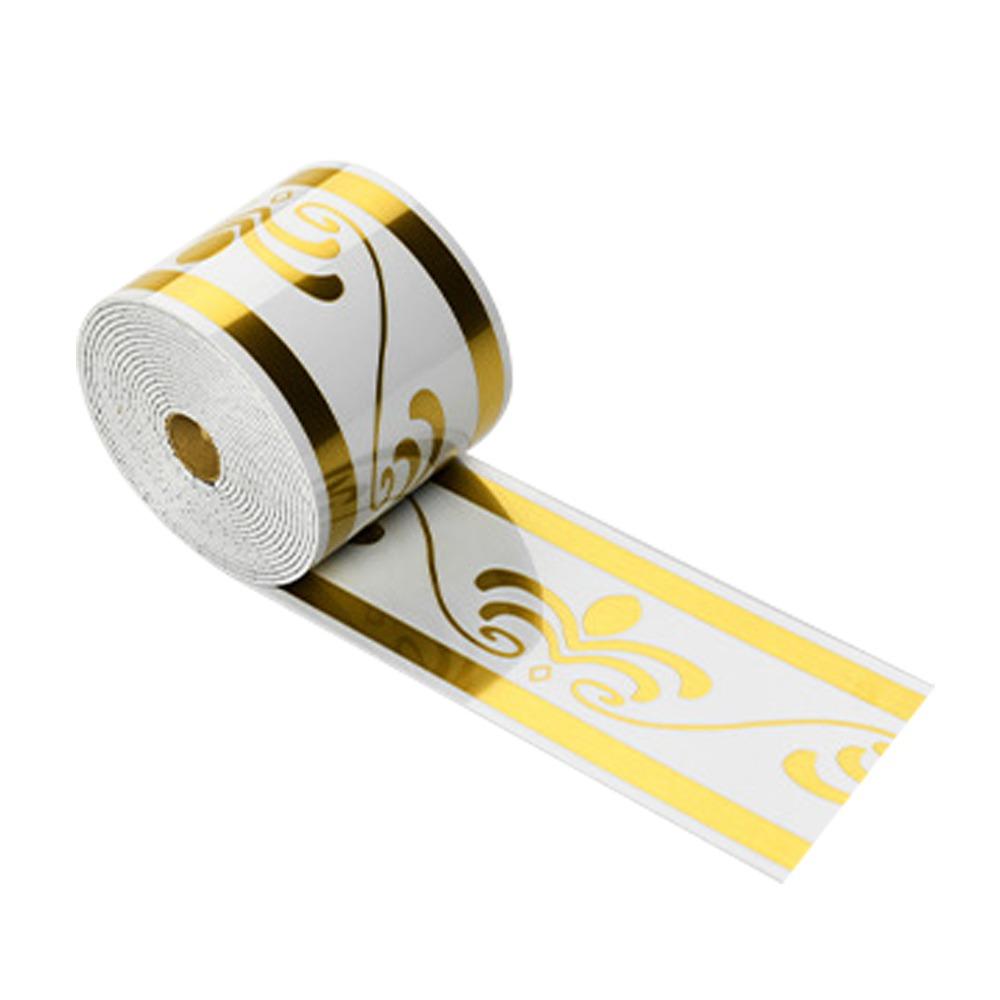 Thickening Foam Self-Adhesive Skirting Board Self-Adhesive Design PVC Material Waterproof Baseboard Marble Pattern