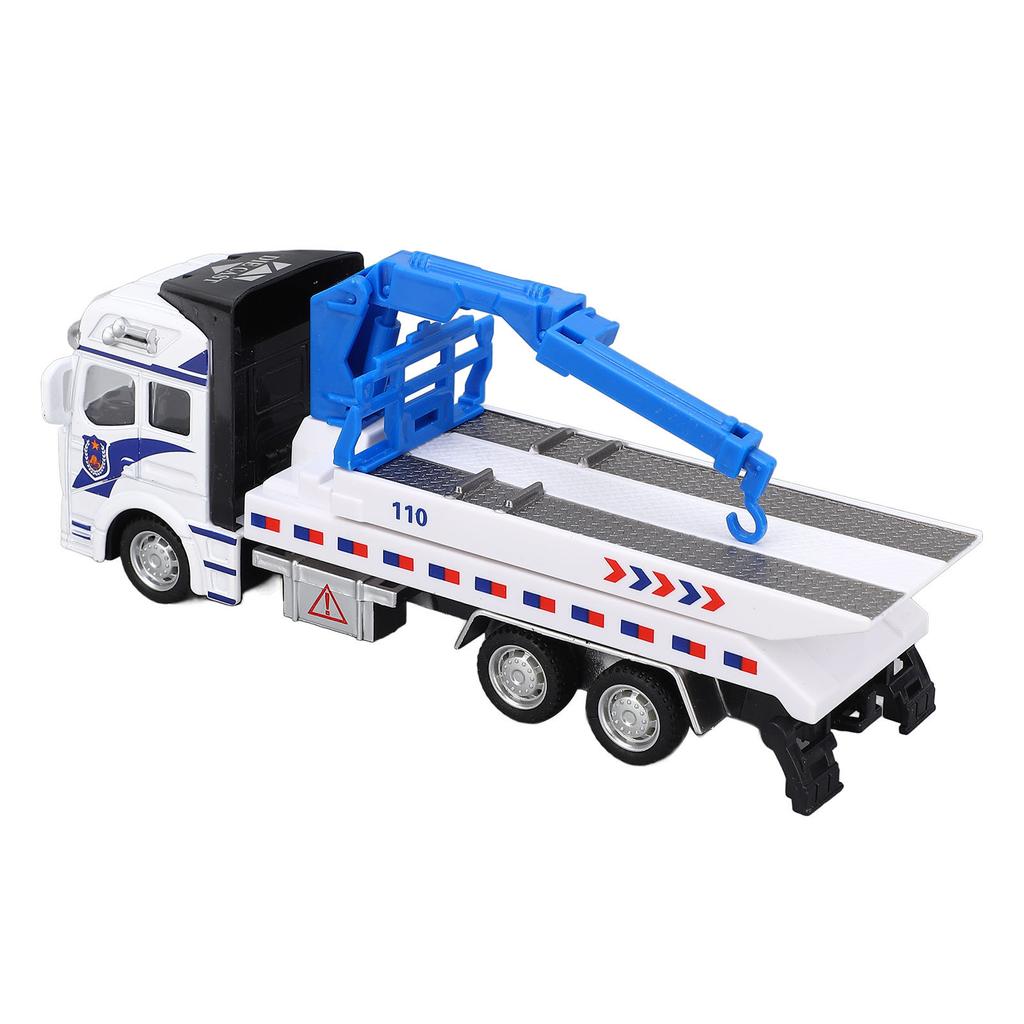 Metal Tow Truck Toy for Boys Girls Friction Powered Extendable Arm Alloy Educational Wrecker Tow