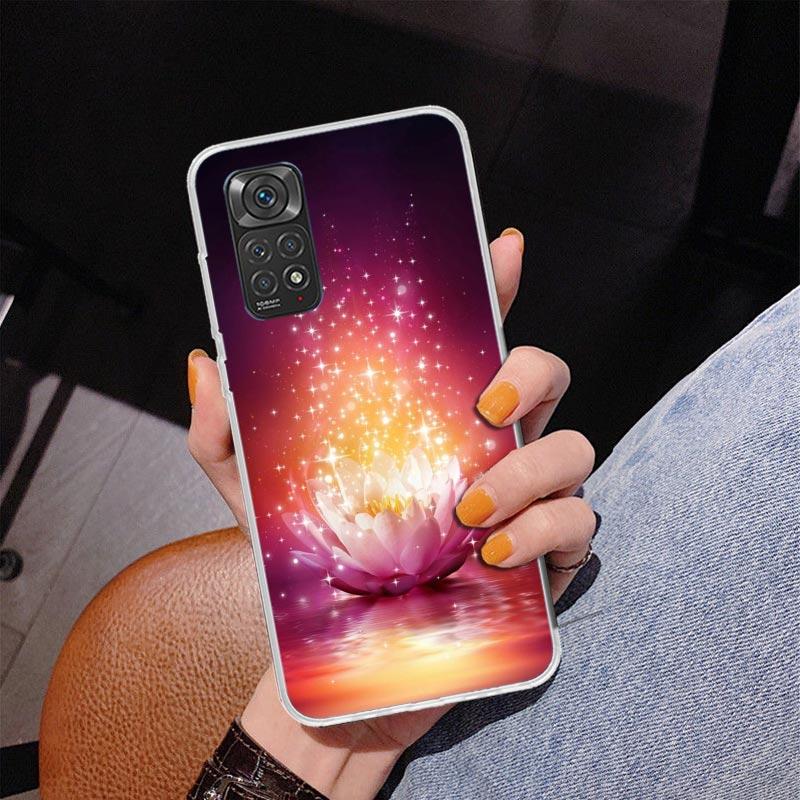 Lotus Blue White Flowers Phnoe Case for Phnoe Case for Xiaomi Redmi Note 15 14 14S 13 Pro Plus 12 12S 11S 11E 10S 10 11T 5G Uniq