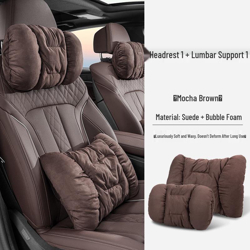 Compatible with Adita 12 Car-Specific: Headrest, Lumbar, and Neck Support Pillows