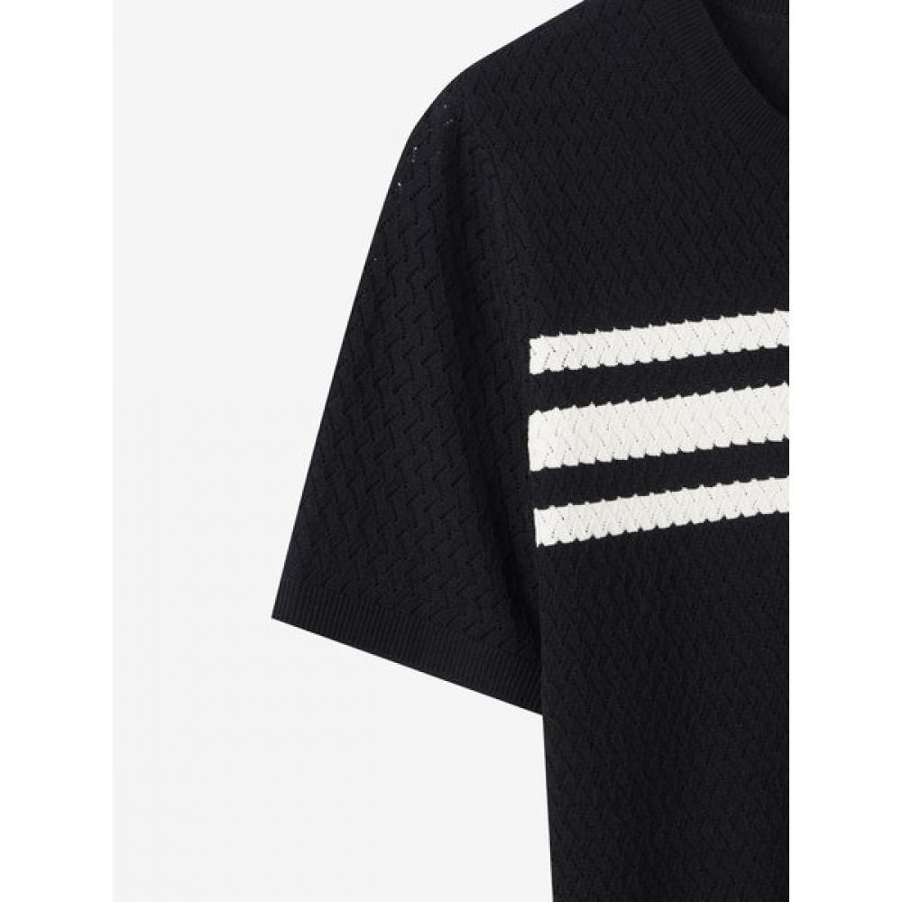 Cc Collect. Men Stripe Short Sleeve Knit Pullover C262ksk041