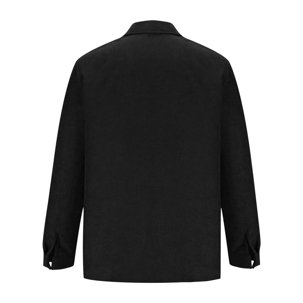 Men's Cotton Shirts Long Sleeve Casual Button Down Textured T-Shirt Loose Vacation Beach Lightweight Topsrt