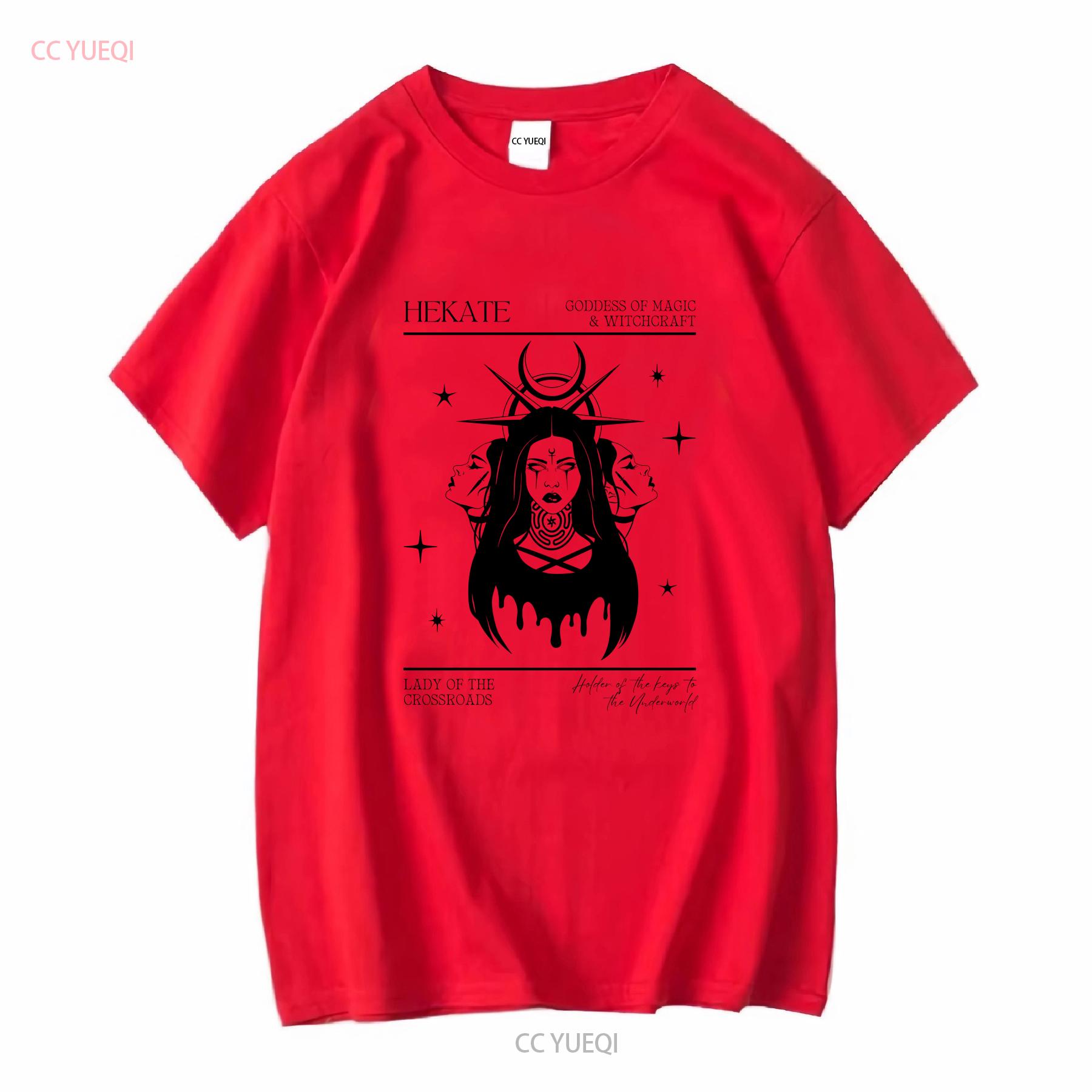 Футболка Тройственная Богиня Геката Греческая Мифология Геката Некромантия Уимсиготик Одежда Ведьминская Эстетика Ведьминские Вещи Фрейя Аид Унисекс S
