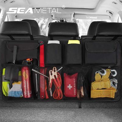 Auto Trunk Organizer Box Spielzeug Lebensmittel Lagerung Container Taschen Auto Innen Zubehör Trunk Organizer Für Auto Sitz Zurück Tasche