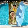 Sexy Doll Print Beach Towel Design, Soft, Lightweight. for Home Bathroom, Spa, Pool, Yoga, Surfing, Camping, Gift for Family, Friend