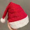 Santa Claus Christmas Hat Merry Christmas Decoration Elk Deer Cap Gift Red Plush Hat  Warm