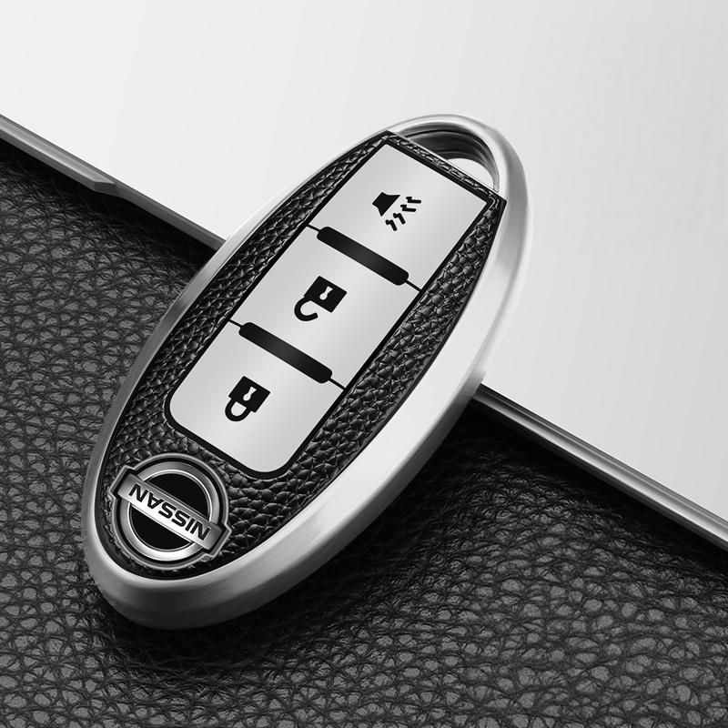 3/4 Button Leather TPU Car Key Case Cover Shell for Qashqai X-Trail T32 T31 Juke J10 J11 Kicks Tiida Pathfinder Note for Infiniti