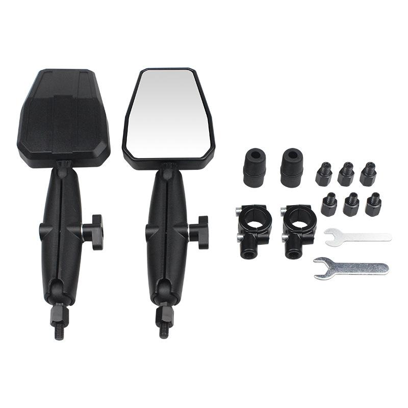 Motorcycle Modified Rearview Mirror Adventure ADV Car West Wind Rearview Mirror Large Mirror Off-road Foldable