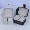 Mini Jewelry Organizers Soft PU Material Jewelry Storage Organizers Jewelry Storage Box Drawers Jewelry Box for Earrings