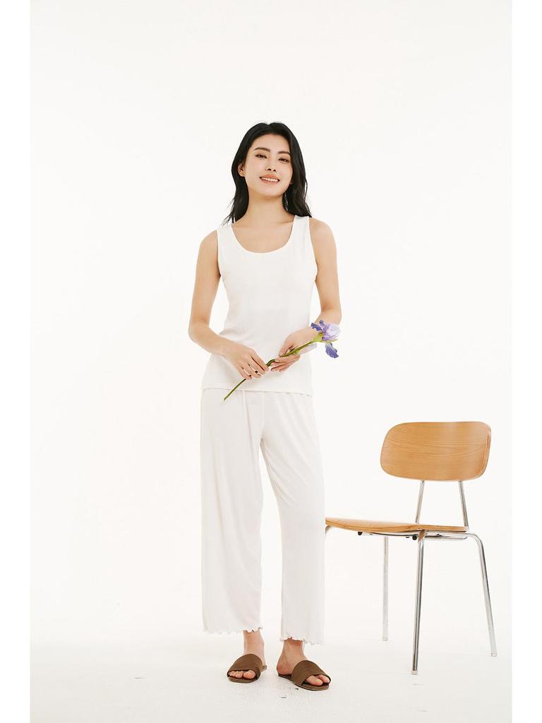 2026 Spring/Summer Women's Sleeveless Solid Color Slimming Vest Top Pullover Base Layer