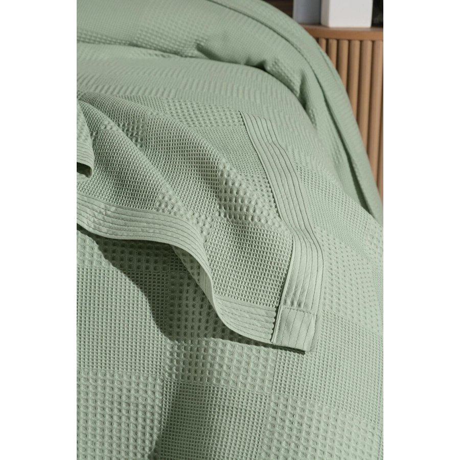 100 % Baumwolle, King-Size-Größe, 240 x 260 cm, Mehrzweck-Tagesdecke, Piqué-Sommerdecke, Sommerdecke