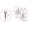 2pcs Sliding Floor Guide Adjustable Stay Roller For Bottom Of Sliding Door Anti Swinging Furniture Hardware Accessory