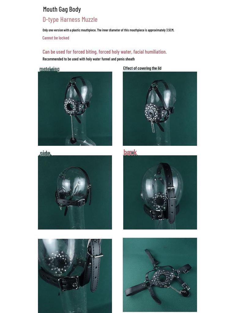 Anti-Vomiting Kinky Mouth Gag for Men - Four Love Tools