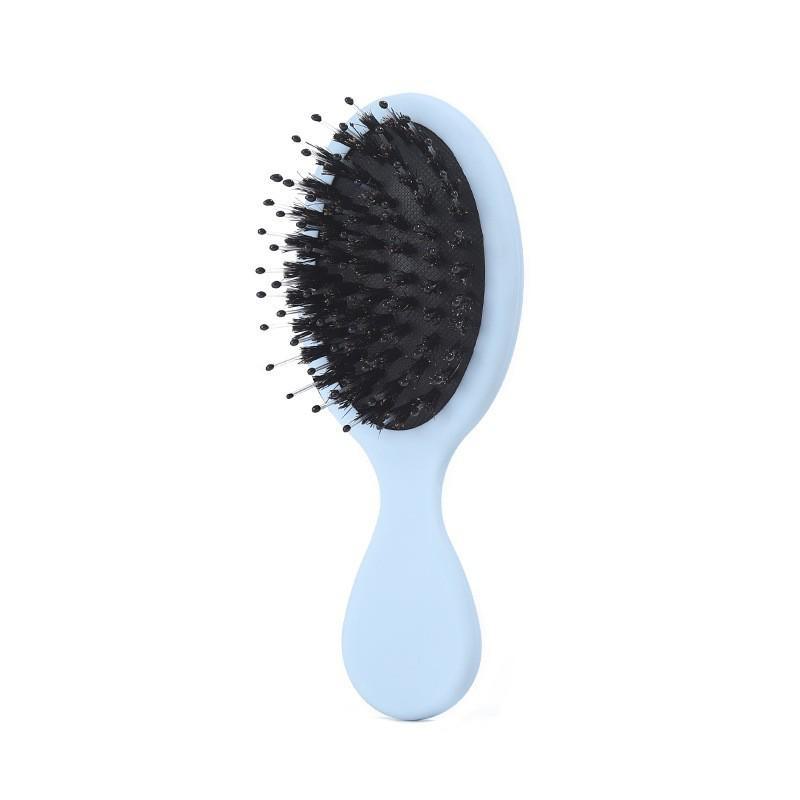Portable Mini Pig Bristle Scalp Massage Comb for Children