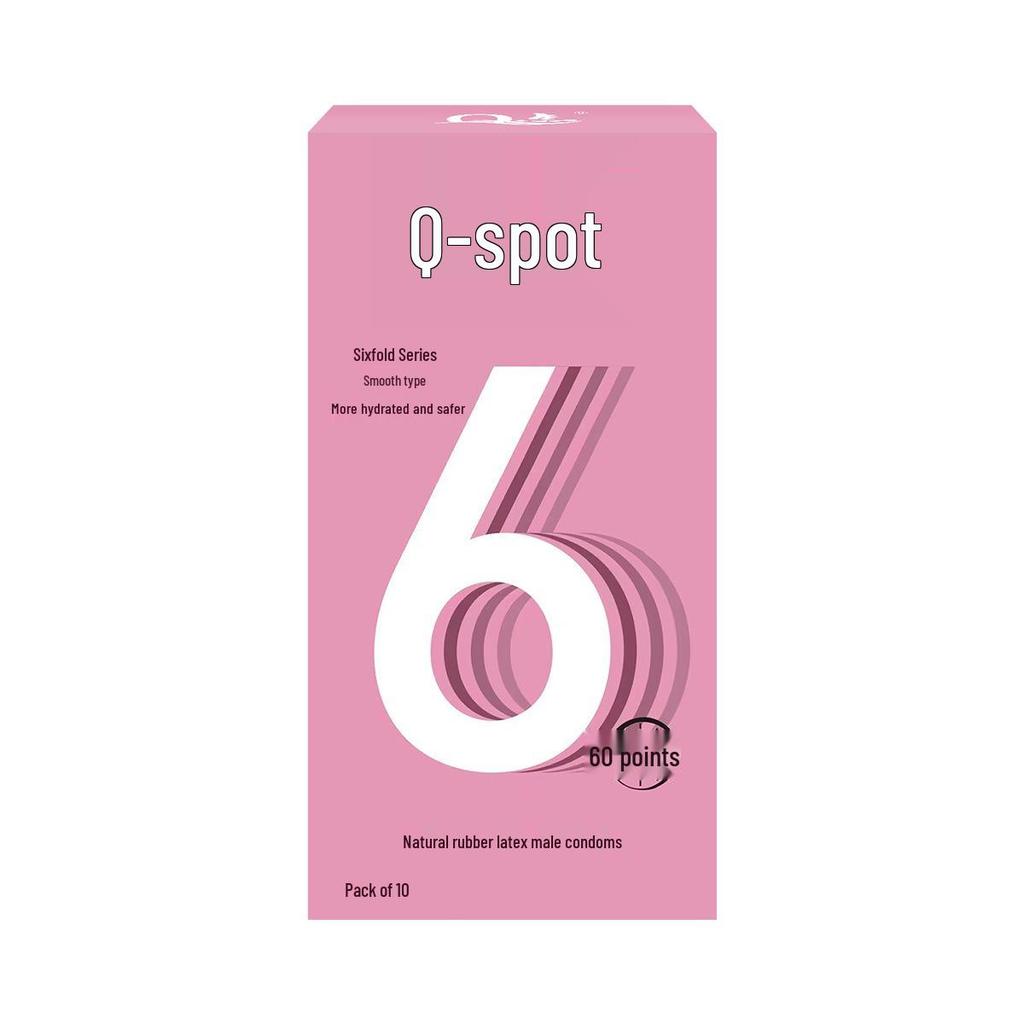 Q-point Hyaluronic Acid 001 Large Particle Delay Condoms - Long-lasting Contraceptives for Adults
