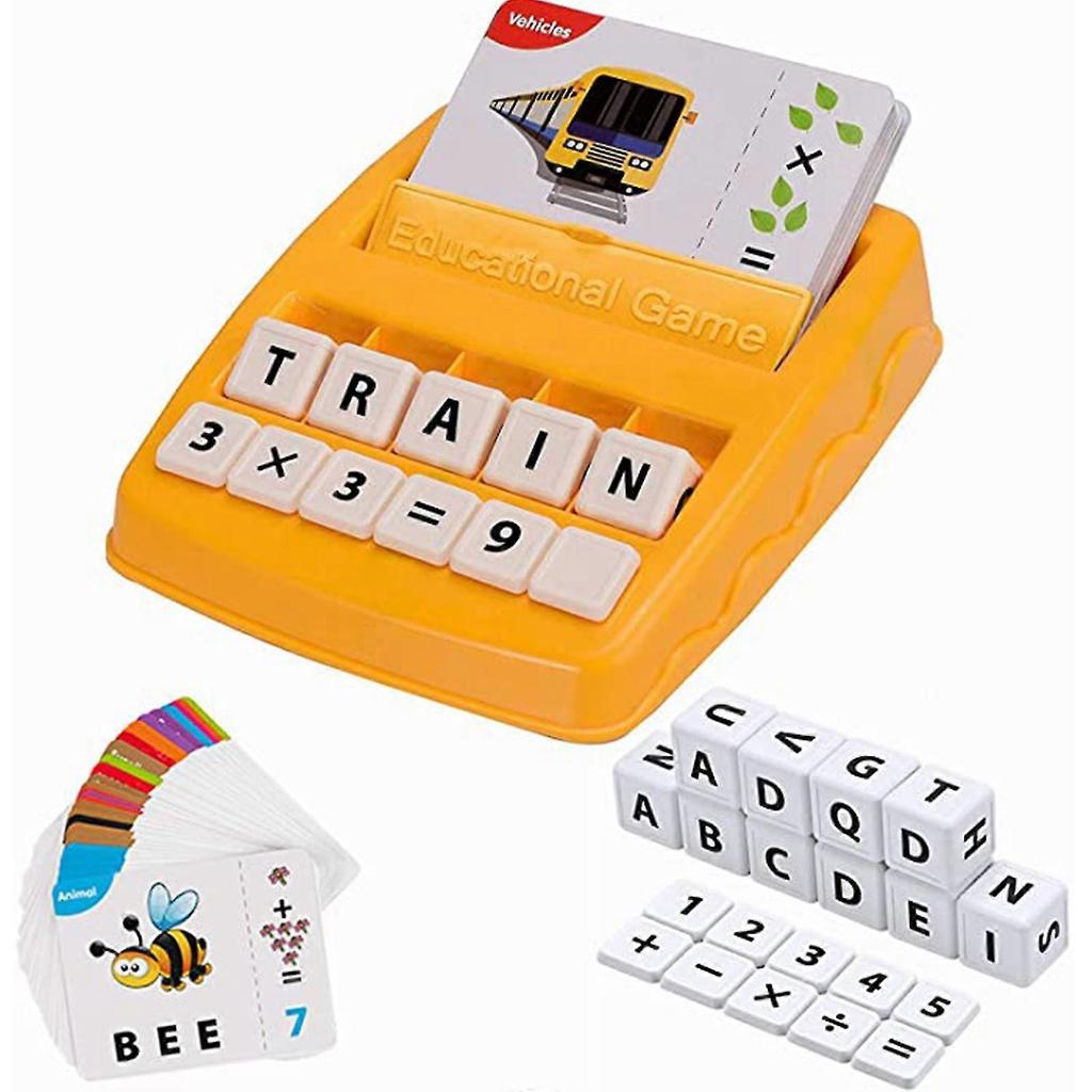 Matching Letter Number Matching Spelling Reading Toys Learning Game Educational