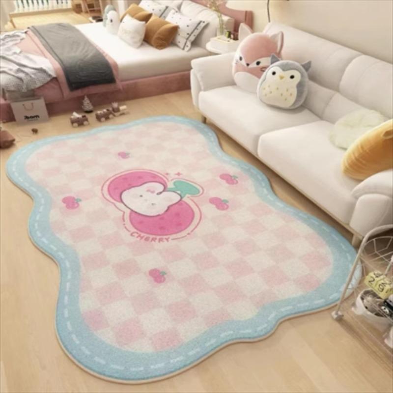 Cure Department Cute Cream Wind Bedroom Bedside Blanket Girl Room Floor Mat Immersive Living Room Early Summer Spring Carpet