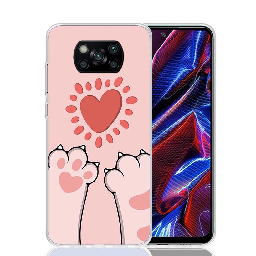 Cat Footprint Funny Paw Cute Phone Case For Xiaomi Poco F7 Ultra X7 X6 Pro X5 Redmi 15 15C 13 13C 12 12C 10 10A 10C 9 9A 9C 9T S