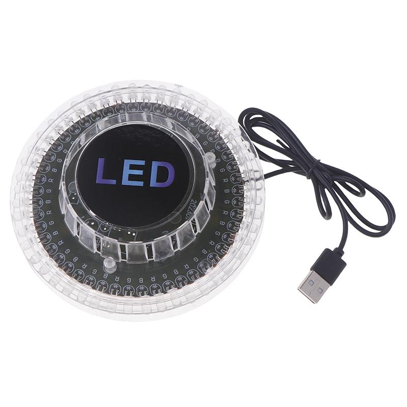 

Вращающийся диско-светильник со звуковым управлением USB RGB LED Ball Party KTV Bar Stage Lamps Простая установка Изысканный сценический эффект прозрачный