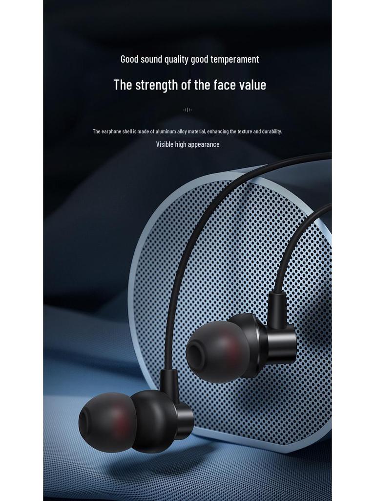 REMAX/Ruiliang Type-C In-Ear Metal Earphones with Music, Sleep, and Call Controls