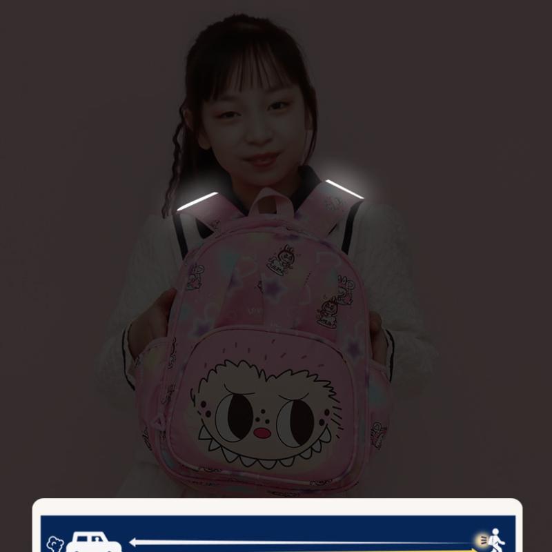 Modă Labobo Rucsac Școlar Drăguț Desen Animat Mat cu Bule Ușor Rucsac pentru Copii Imprimeu la Mod Grădiniță Copil 3-6 Ani Genți de Umăr Duble