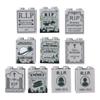 City Halloween MOC Bricks Pumpkin Building Blocks Street View  Piano Tombstone Skeleton Ghost Bat Snake Accessories Bricks Toy