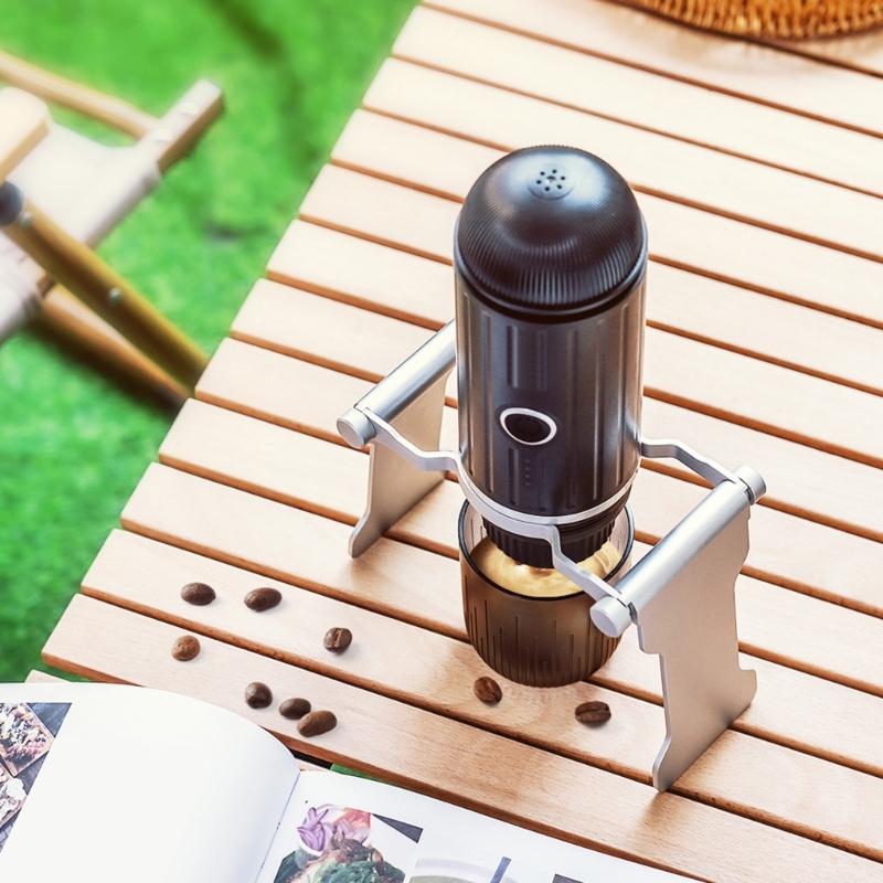 Space Saving Extraction Bracket for Portable For Electric Cup Coffee Machines Suitable for Home Travel Car Use