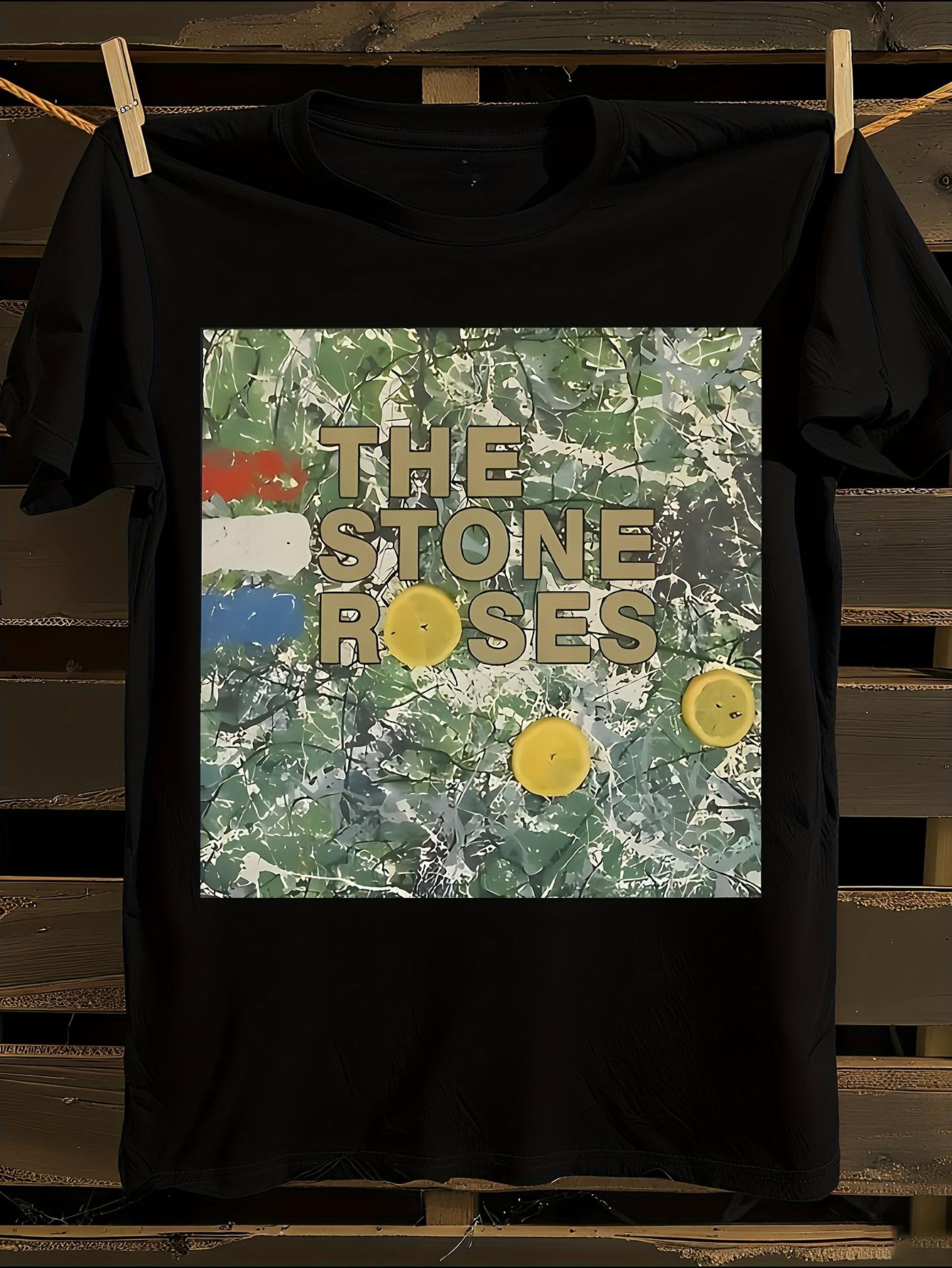 The Stone Roses Iconic Logo Song Lyrics Tshirt XXXL