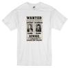 BUTCH CASSIDY AND THE SUNDANCE KID WANTED POSTER WESTERN OUTLAWS WHITE T-shirt