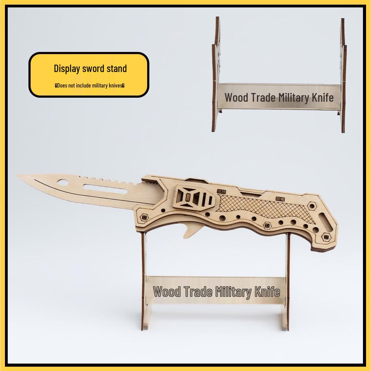 

CSGO Деревянный складной нож-коготь и игрушечный пистолет с режимом стрельбы очередями, набор блоков-пазлов для самостоятельной сборки