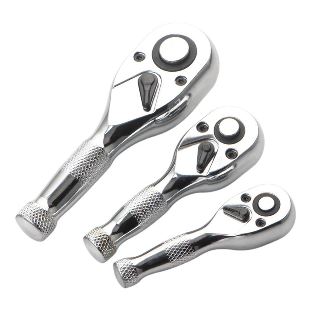 72T Short Shank Bidirectional Ratcheting Wrench Head Set Multiple Socket Compatibility Automotive Repair Maintenance Kit