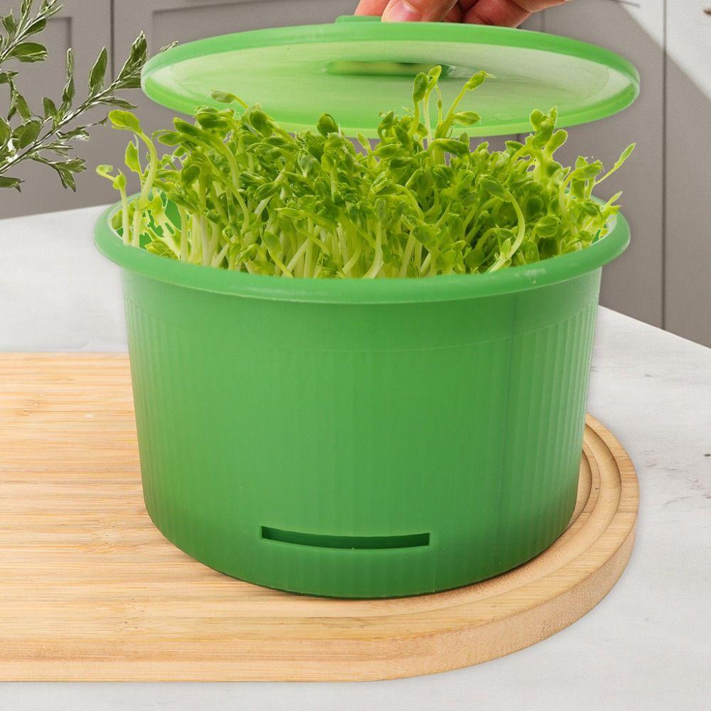 Stackable Bean Sprout Nursery Pots Split Efficient Sprouting Tray Ventilated Soilless Cultivation Pot