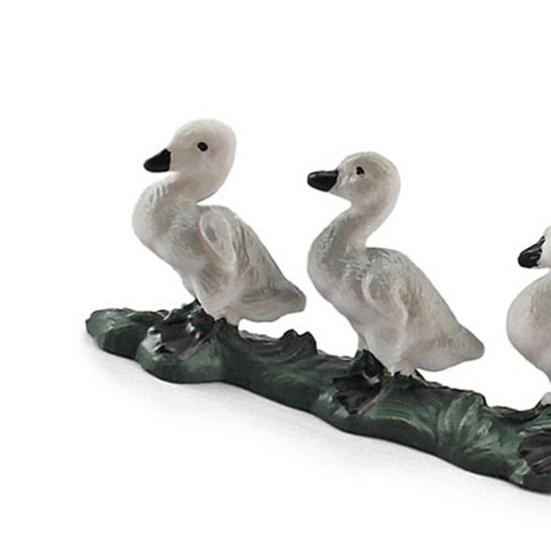 Simulation Poultry Model Realistic Chick Duck Goose Figurine Miniature Farm Animal Educational Toy Home Office Decoration Ornament
