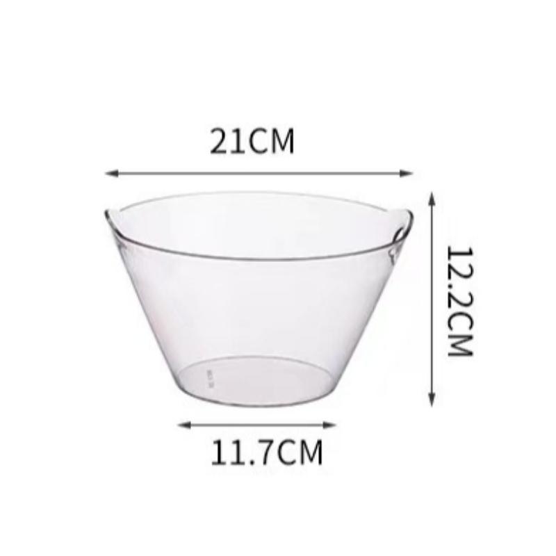 New Acrylic Salad Bowl Vegetable Bowl Fruit Ice Bucket Wine Champagne Wine Chiller Wine Bottle Cooler Ice Barrel