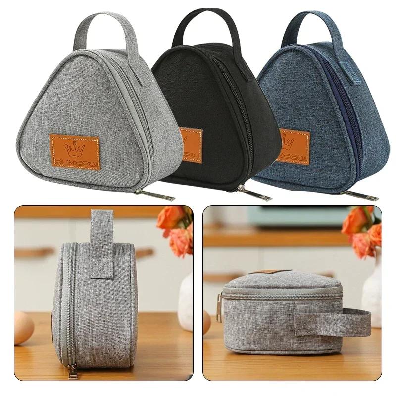 Mini Triangular Insulation Bag Aluminum Foil Thermal Cooler Lunch Tote Student Rice Bag Lunch Box Bento Lunch Carry Bags