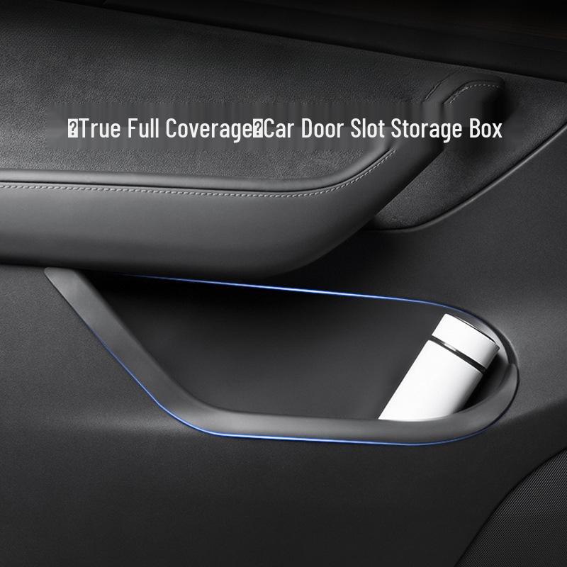 New Model Y/3 Facelift Tesla Door Storage Box Pad - Full Coverage Interior Accessory